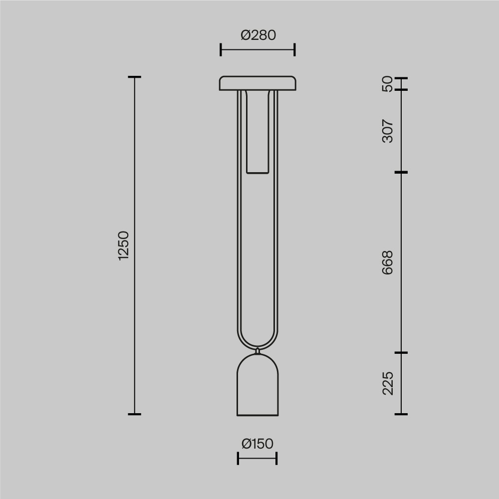 Напольный торшер светодионый Ikebana 3000К 24Вт в Сочи