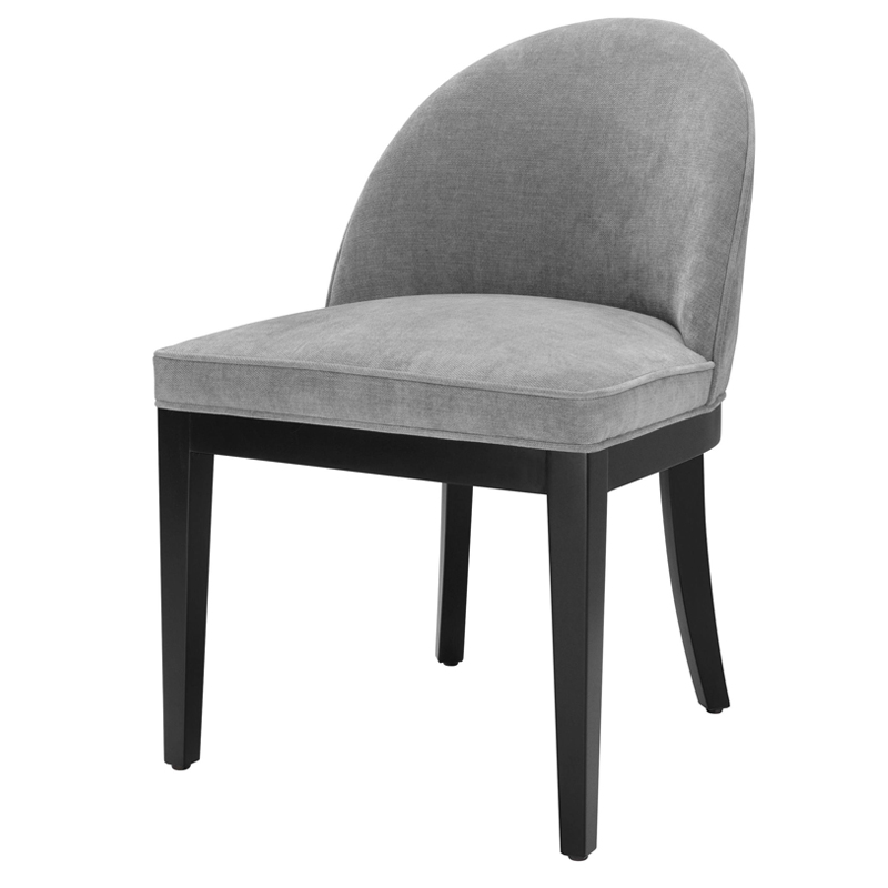 Стул Eichholtz Dining Chair Fallon grey Серый Черный в Сочи | Loft Concept 