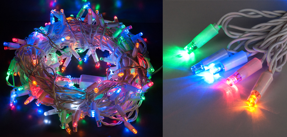 Мерцающая Цветная Гирлянда для улицы - Loft-Concept в Сочи