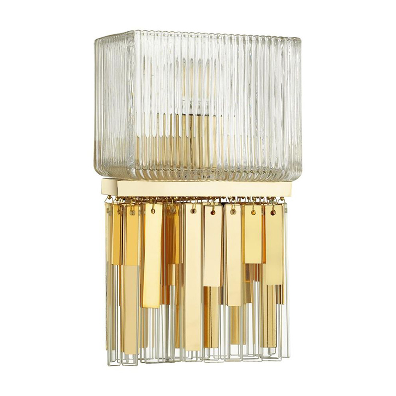 Бра Madelen Gold Wall Lamp Глянцевое золото Прозрачный (Transparent) в Сочи | Loft Concept 