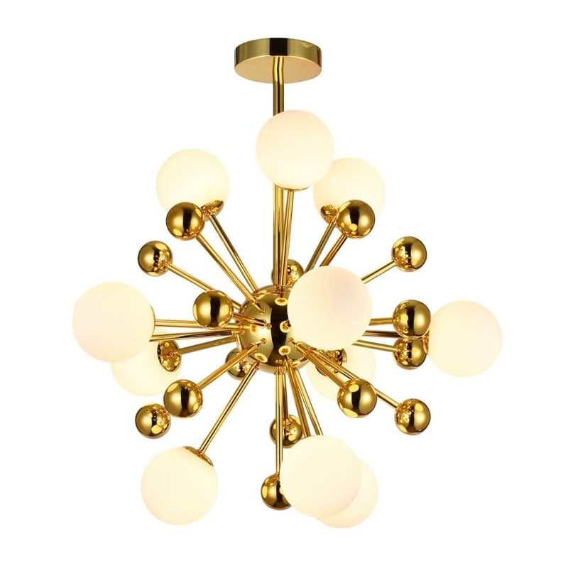 Люстра Magic Circus Sputnik Chandeliers 85 Белый Золотой Люстра Magic Circus Sputnik Chandeliers 85 Белый Золотой в Сочи | Loft Concept