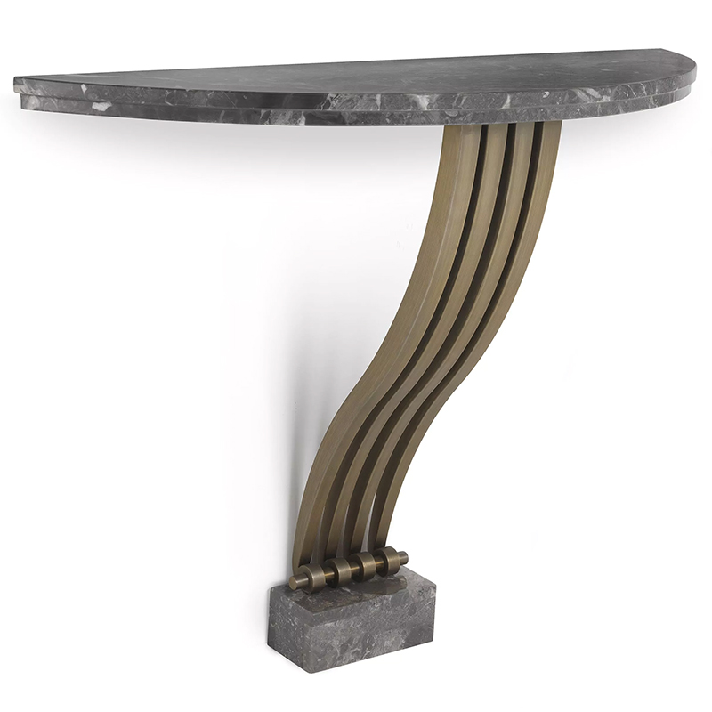 Консоль Eichholtz Console Table Renaissance Brass Серый Латунь в Сочи | Loft Concept 