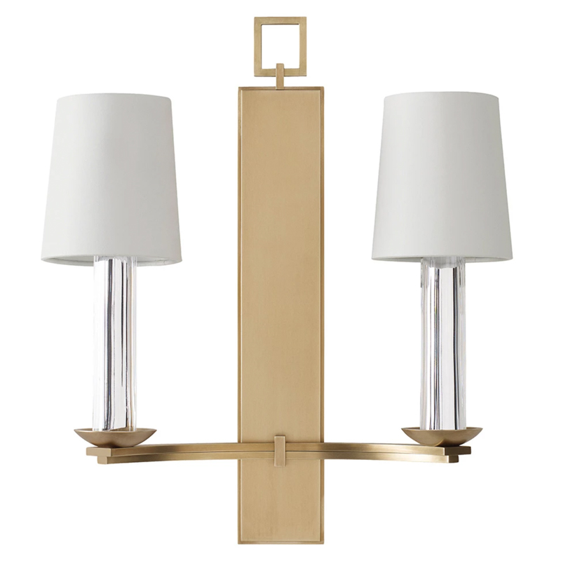 Бра Baker PH401 Trocadero Sconce Thomas Pheasant Белый Латунь Прозрачный Бра Baker PH401 Trocadero Sconce Thomas Pheasant Белый Латунь Прозрачный в Сочи | Loft Concept