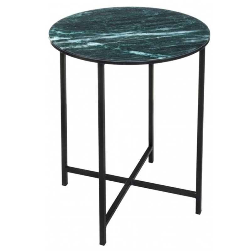 Приставной стол Zermatt Side Table round malachite Малахит в Сочи | Loft Concept 