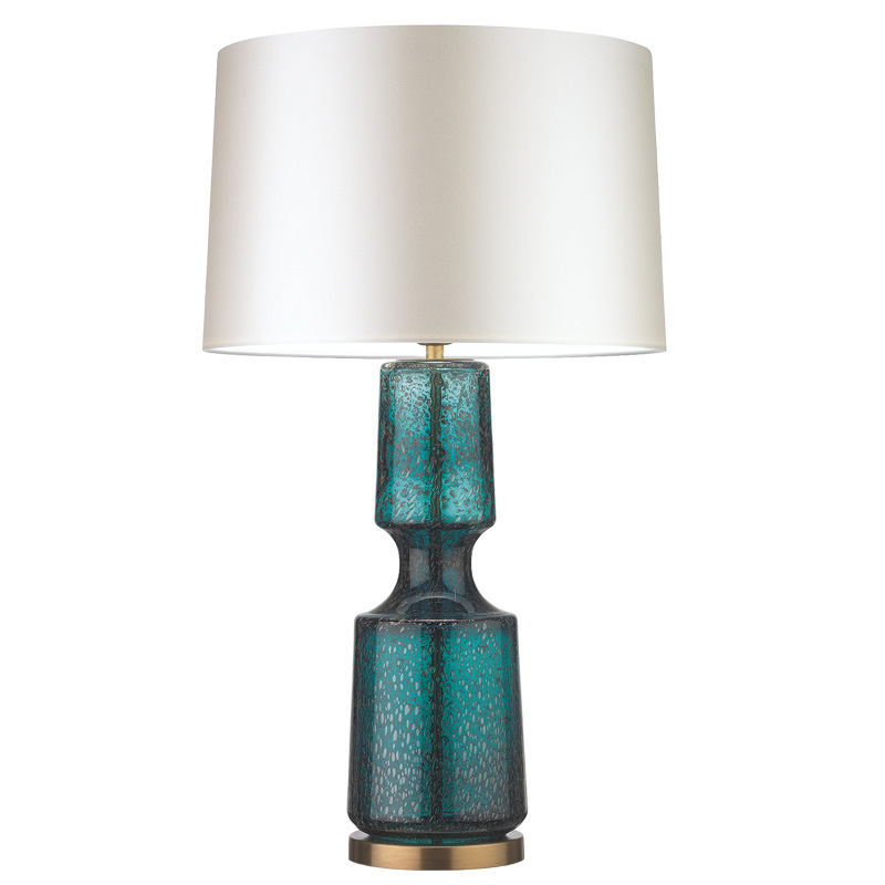 Настольная лампа Antero Teal Table Lamp Бирюзовый Молочный в Сочи | Loft Concept 