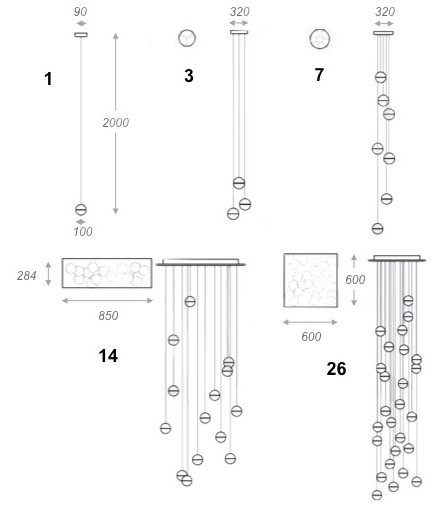 Bocci Led Crystal Glass Ball 1 в Сочи