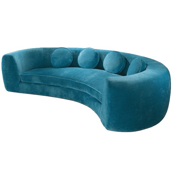 Диван India Mahdavi JELLY PEA Sofa Бирюзовый Желтый Синий Серый в Сочи | Loft Concept 