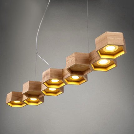 Люстра Honeycomb 7 Loft Wooden Ecolight  в Сочи | Loft Concept 