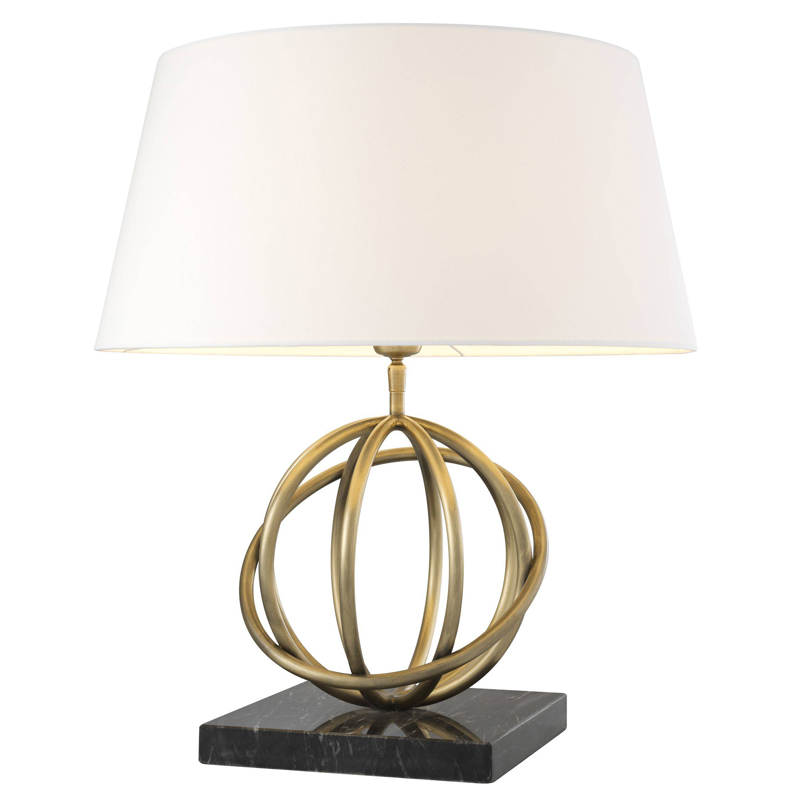 Настольная лампа Eichholtz Table Lamp Edition Белый Черный Латунь Античная полированная в Сочи | Loft Concept 