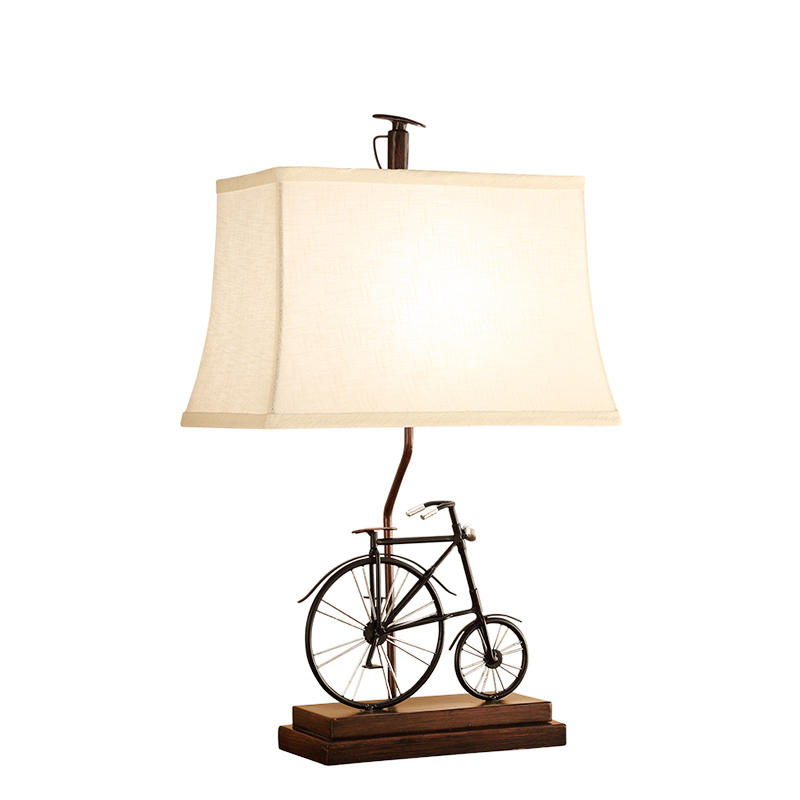 Настольная лампа Bike Table Lamp Черный Белый Коричневый в Сочи | Loft Concept 