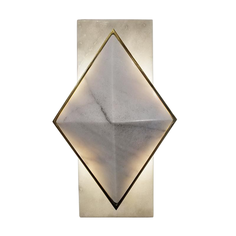 Бра Marble Diamond WALL LAMP Латунь Серый в Сочи | Loft Concept 