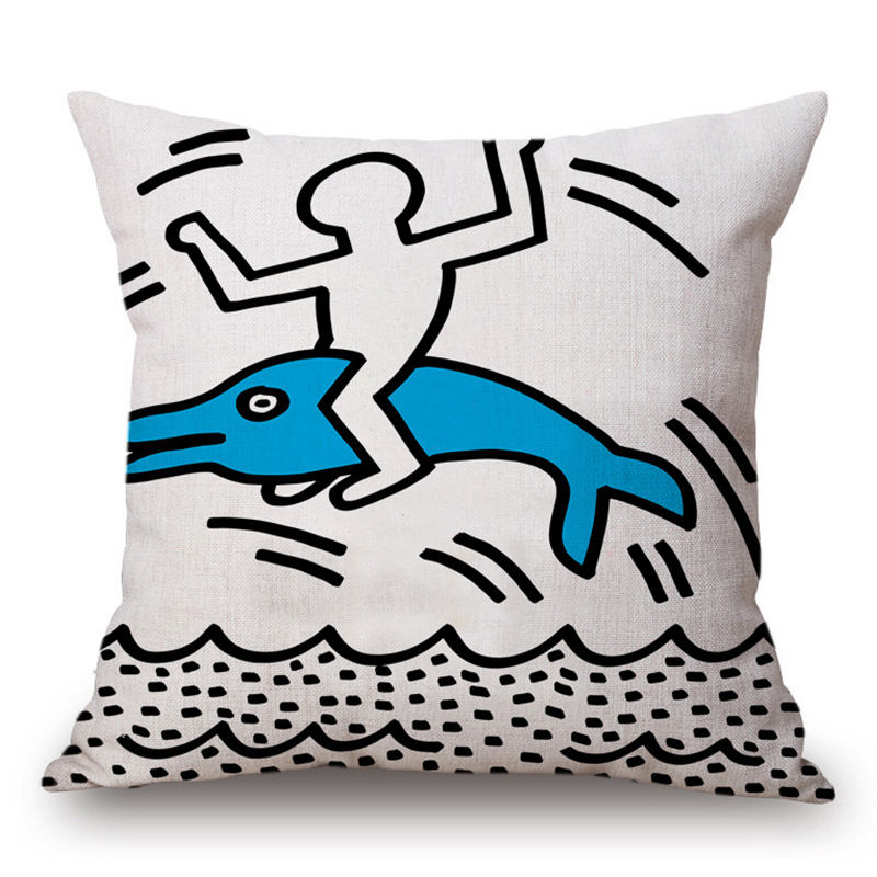 Подушка Keith Haring 13 Мульти в Сочи | Loft Concept 