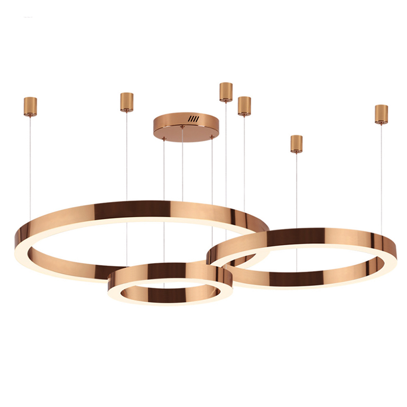 Люстра 3 Bronze Ring Horizontal Бронза в Сочи | Loft Concept 