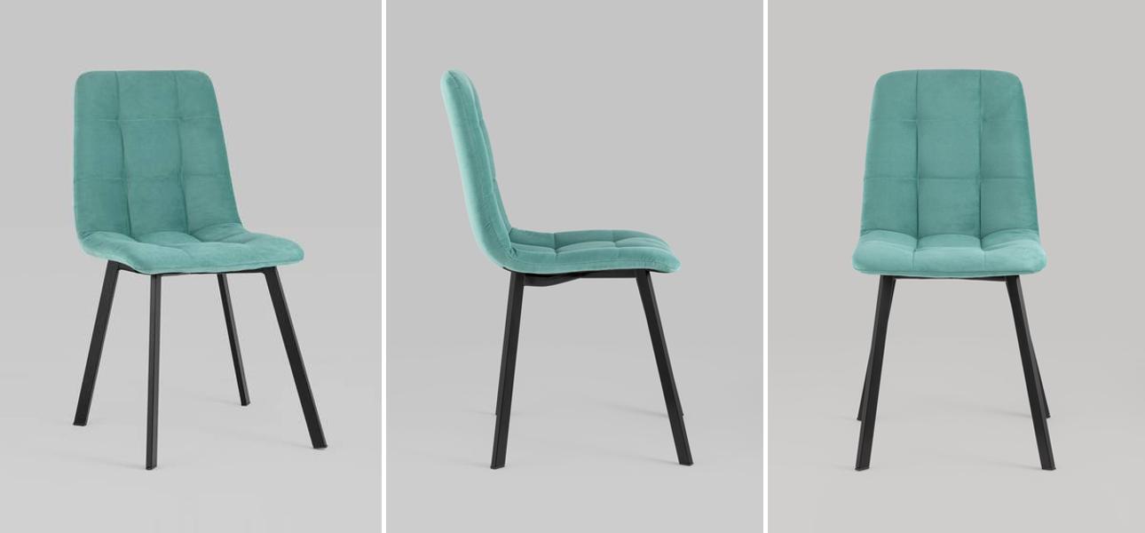 Стул NANCY S Chair Мятный Велюр - фото