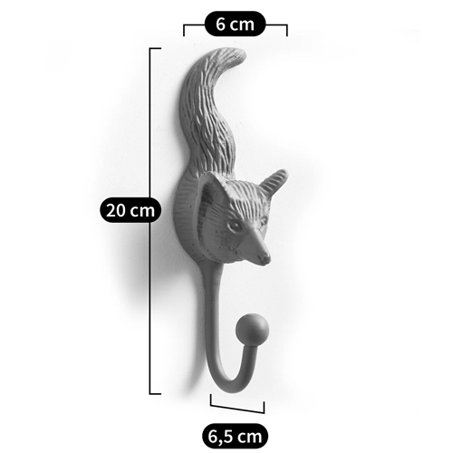 Настенный крючок лиса Fox Wall Hook Green в Сочи