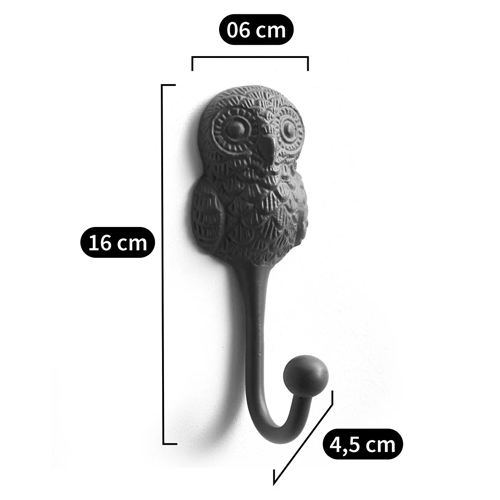 Настенный крючок в виде совы Owl Wall Hook Blue в Сочи