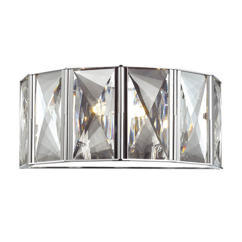 Бра Tiers Crystal Light Chrome Хром Прозрачный (Transparent) в Сочи | Loft Concept 