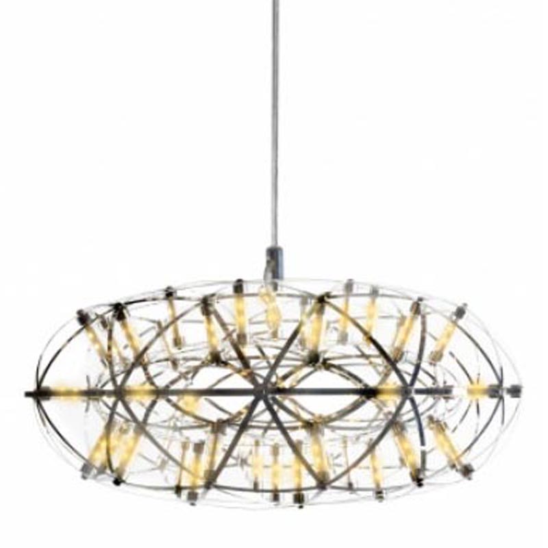 Люстра Moooi 3D Sphere Oval Yellow lamp S Хром в Сочи | Loft Concept 