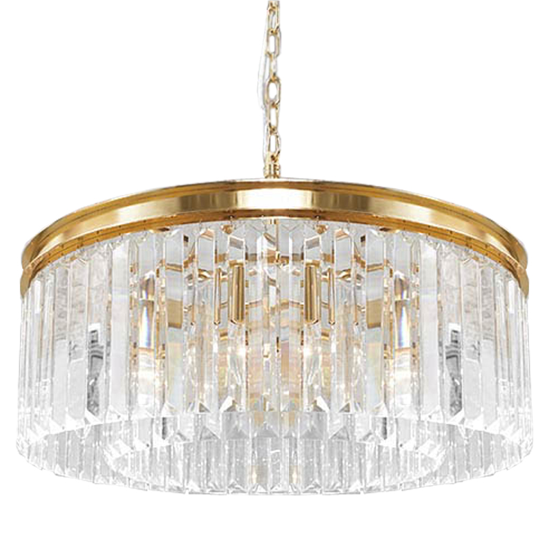 Люстра RH Odeon Chandelier Gold 65 Прозрачное Стекло Золотой в Сочи | Loft Concept 