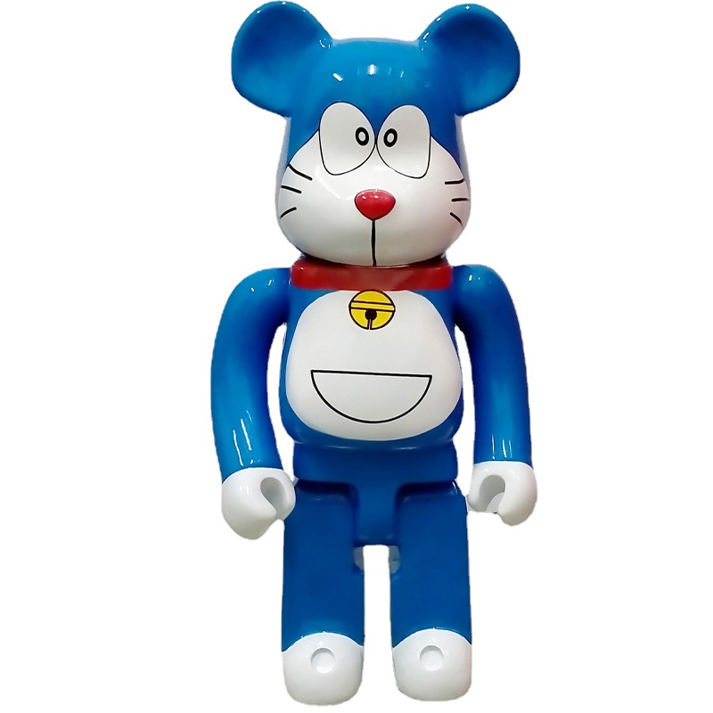 Статуэтка Bearbrick Doraemon Happy Синий Белый Красный в Сочи | Loft Concept 