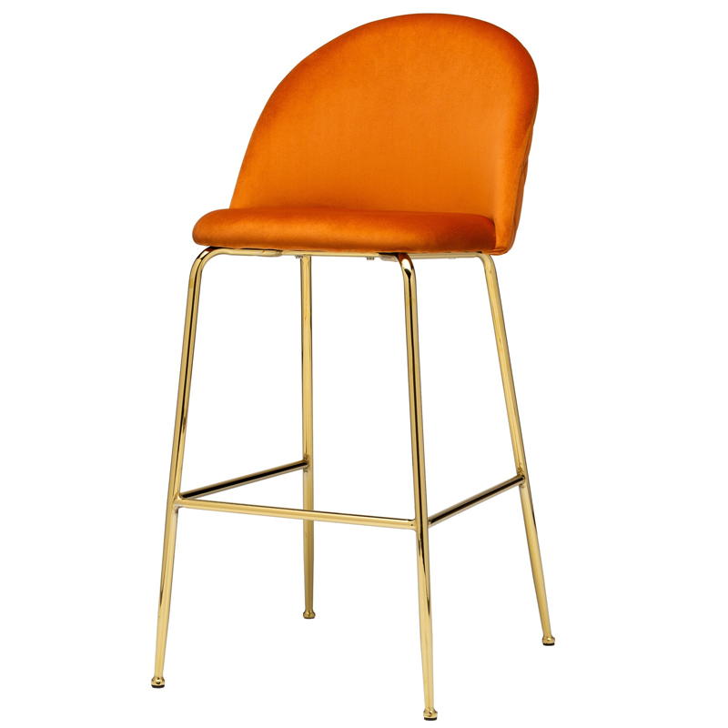 Барный стул Vendramin Bar Stool terracotta Терракотовый Глянцевое золото в Сочи | Loft Concept 