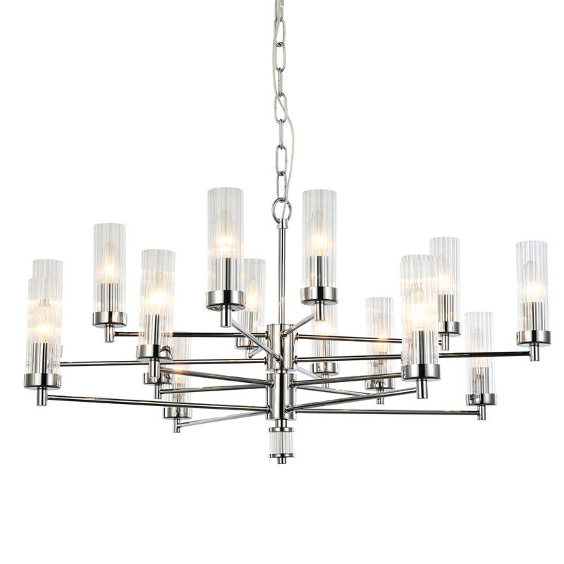 Люстра Jeanette Chandelier Chromium 85 Хром Прозрачный в Сочи | Loft Concept 