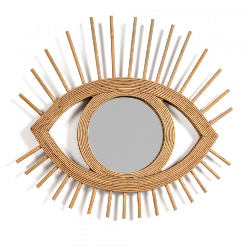 Зеркало Mirror Wooden Eye Коричневый в Сочи | Loft Concept 