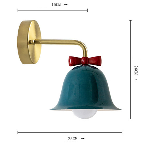 Бра Колокольчик Bell with Bow Deep Blue Wall Lamp Темно-синий в Сочи