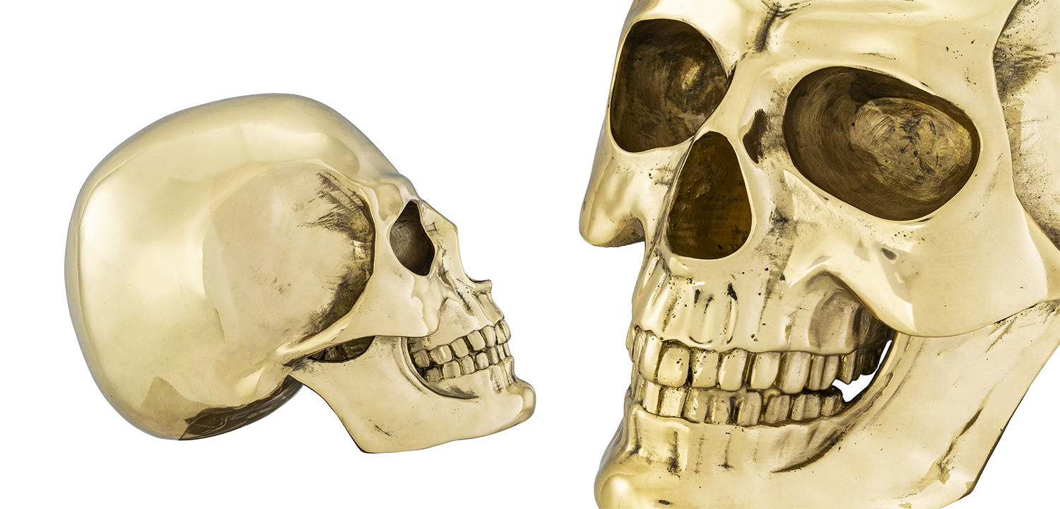 Статуэтка Philipp Plein Gold Skull Element - фото №1