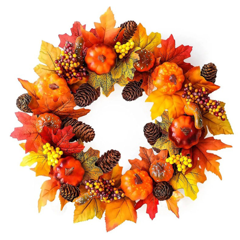 Аксессуар на стену Halloween Wreath II Оранжевый Коричневый Желтый Аксессуар на стену Halloween Wreath II Оранжевый Коричневый Желтый в Сочи | Loft Concept