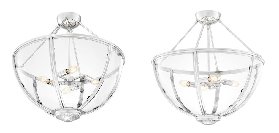 Потолочный светильник Eichholtz Ceiling Lamp Deveraux Nickel - Loft-Concept в Сочи