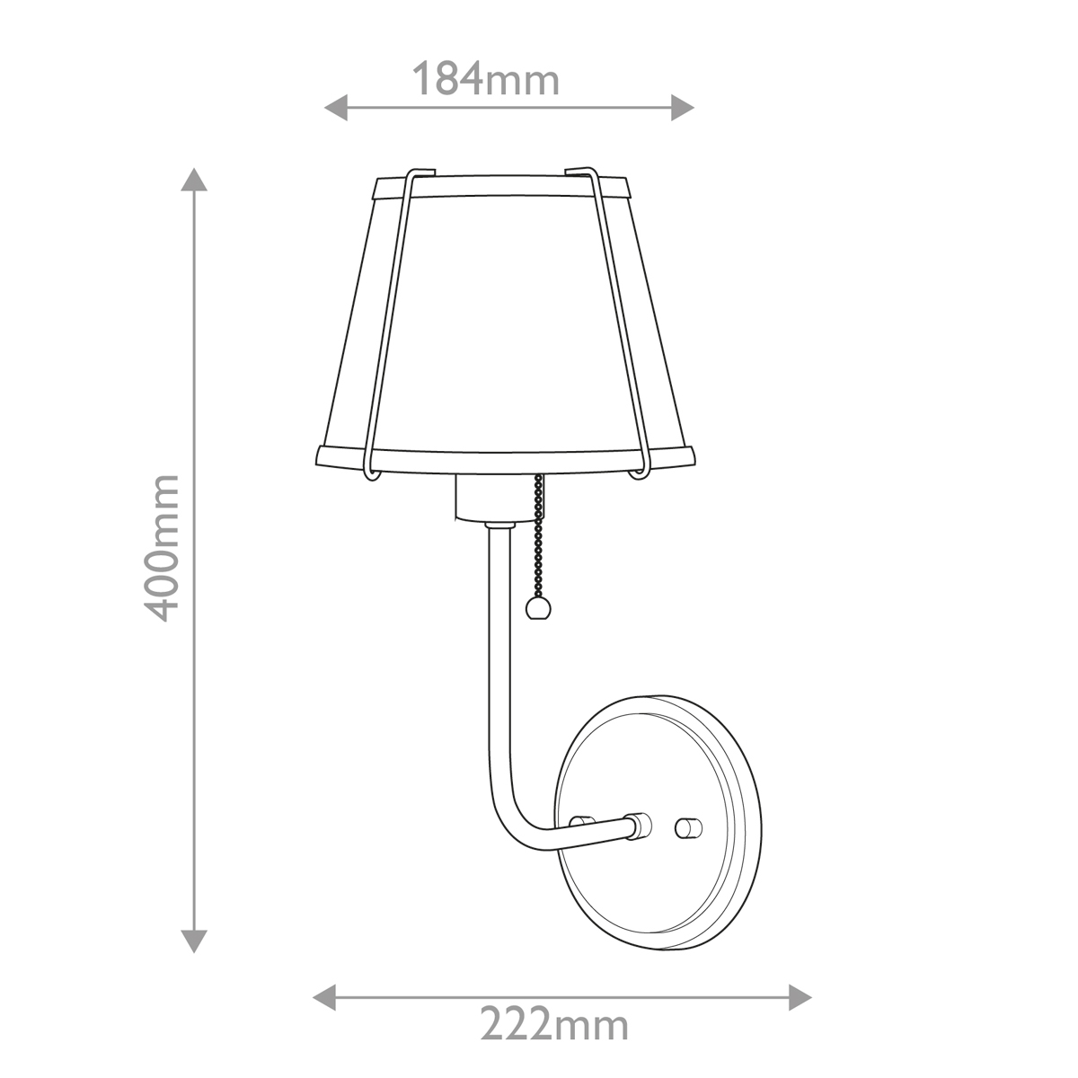 Бра с конусным плафоном и латунной фурнитурой с цепочкой для включения Hinkley в Сочи