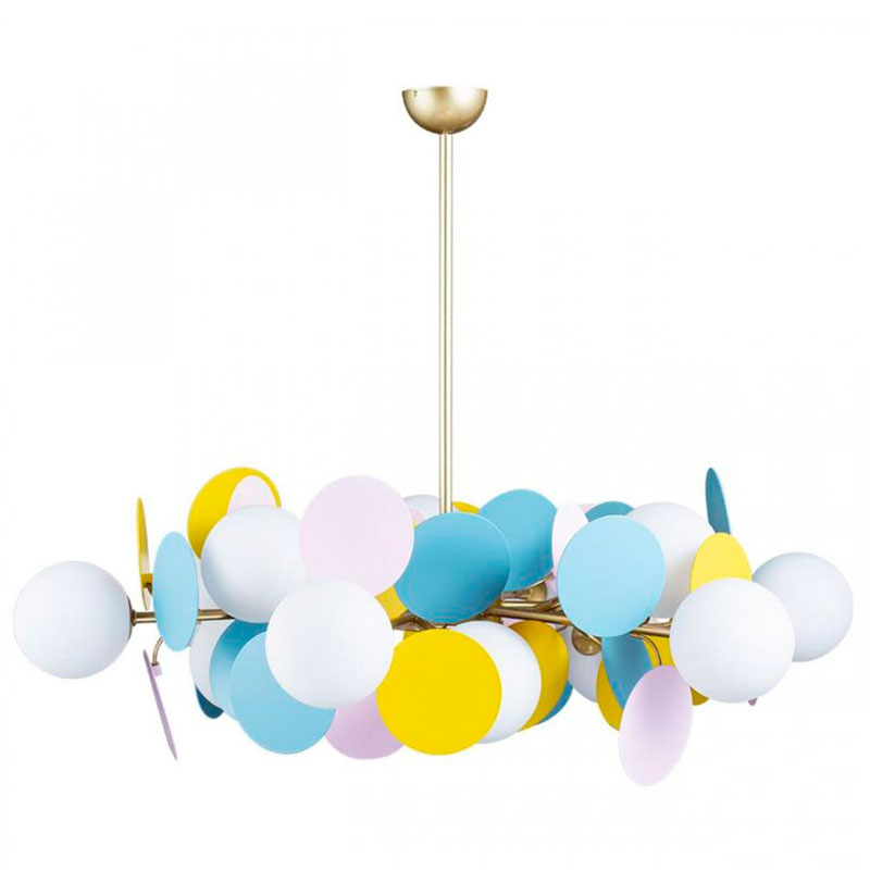 Люстра MATISSE Chandelier multicolor 12 ламп Мульти Золотой в Сочи | Loft Concept 