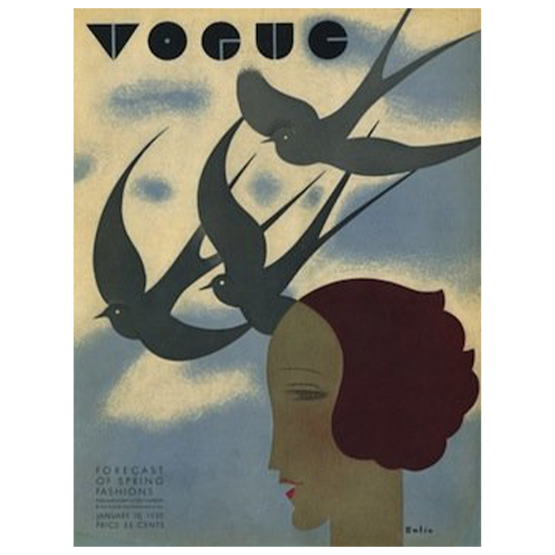 Постер Vogue Cover 1930 January  в Сочи | Loft Concept 