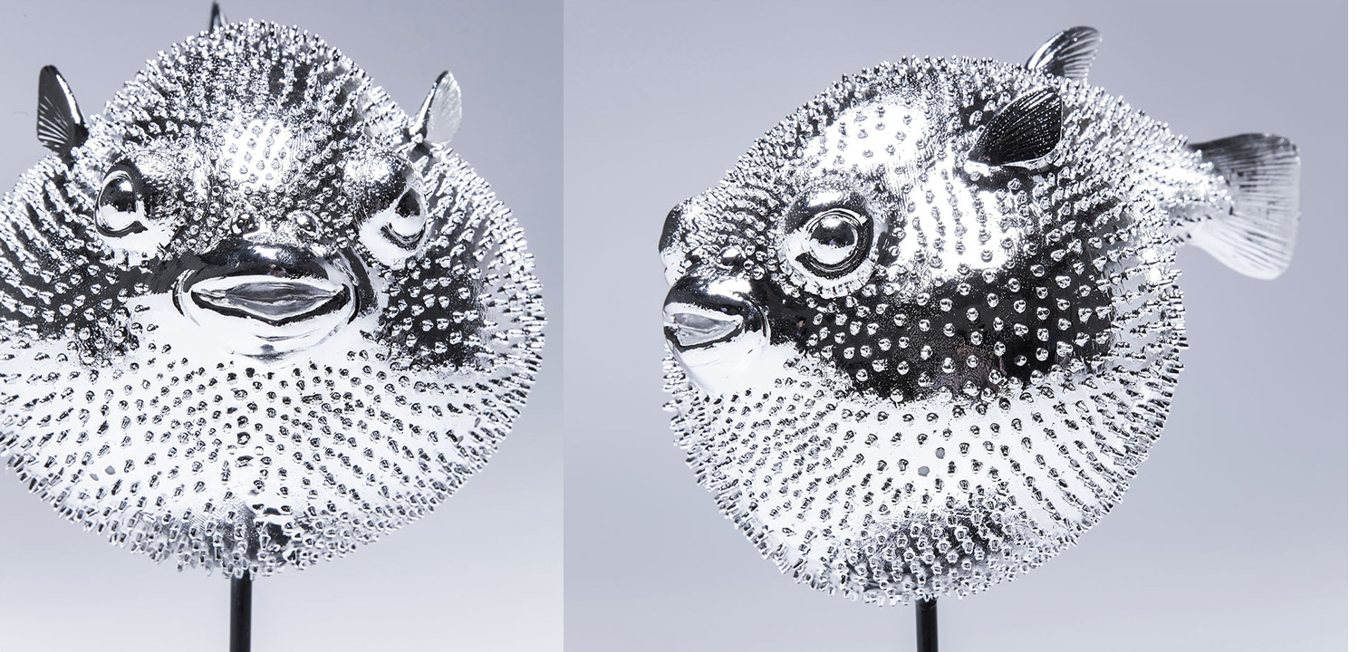Статуэтка Silver Blowfish - фото