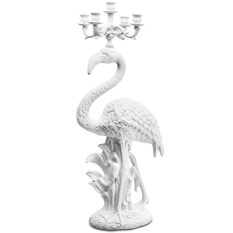 Подсвечник Candleholder Flamingo Bisc. White Белый в Сочи | Loft Concept 