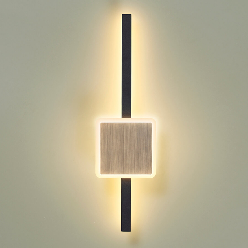 Бра Barrette Square Sconce 40 Черный Античная Бронза в Сочи | Loft Concept 