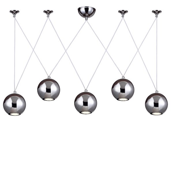 Подвесной светильник Multisphere Pendant Silver 5  в Сочи | Loft Concept 