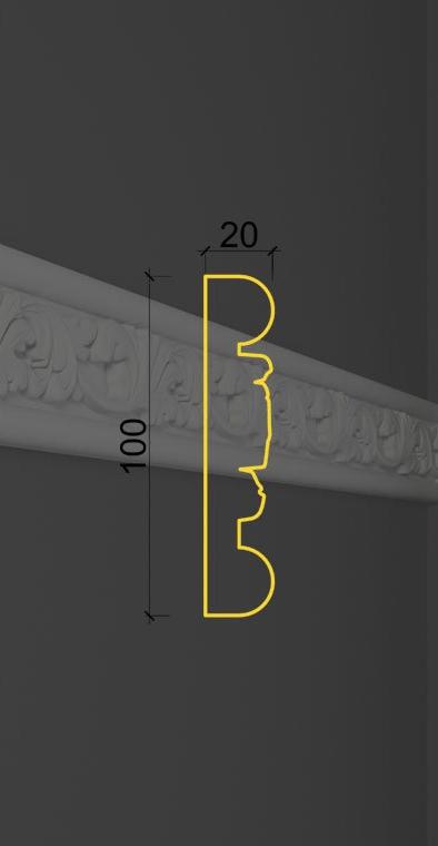 Молдинг с орнаментом MO-23 в Сочи