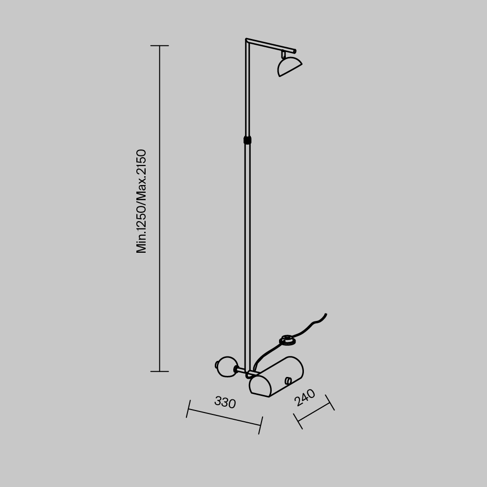 Напольный светильник Pikant 3000К 13Вт в Сочи
