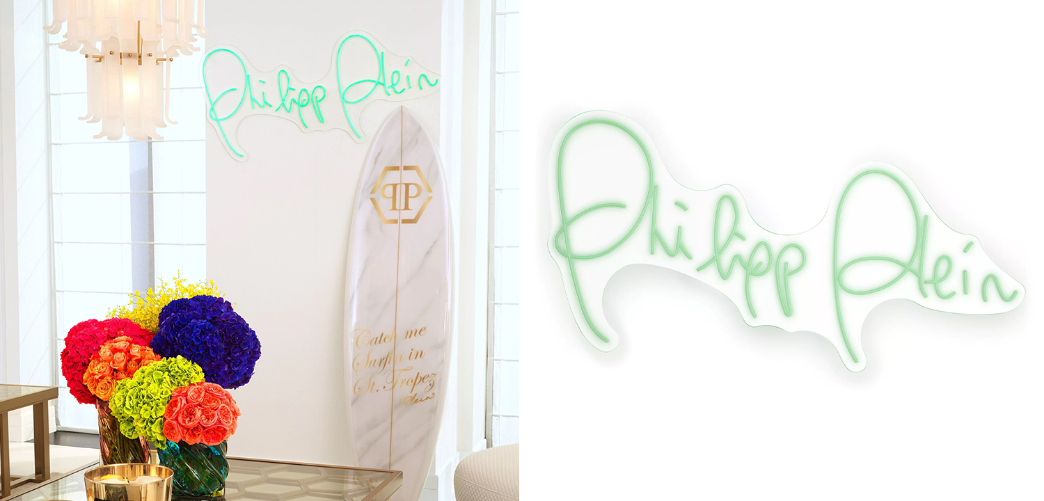 Неоновая настенная лампа Neon Philipp Plein - фото