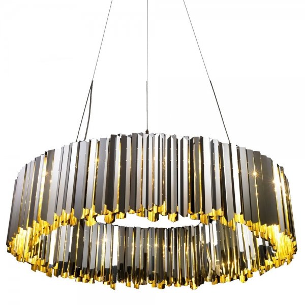 Люстра Grace Lightning Facet Chandelier Глянцевое золото Хром Черный Белый в Сочи | Loft Concept 