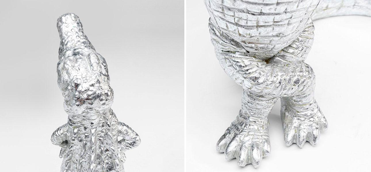 Статуэтка серебряный крокодил Crocodile collection - фото №1