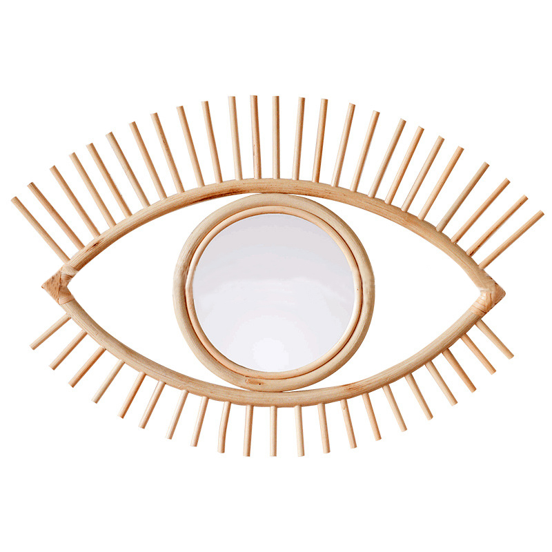 Зеркало Eye Wicker Mirror Древесина в Сочи | Loft Concept 