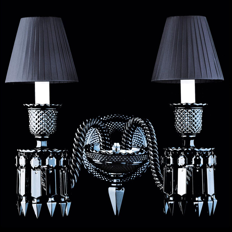 Бра BACCARAT ZENITH NOIR Wall Lamp 2 Черный в Сочи | Loft Concept 