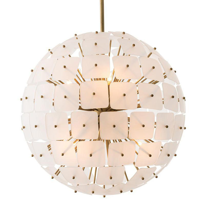 Люстра Sputnik Square Matt Chandelier Золотой в Сочи | Loft Concept 