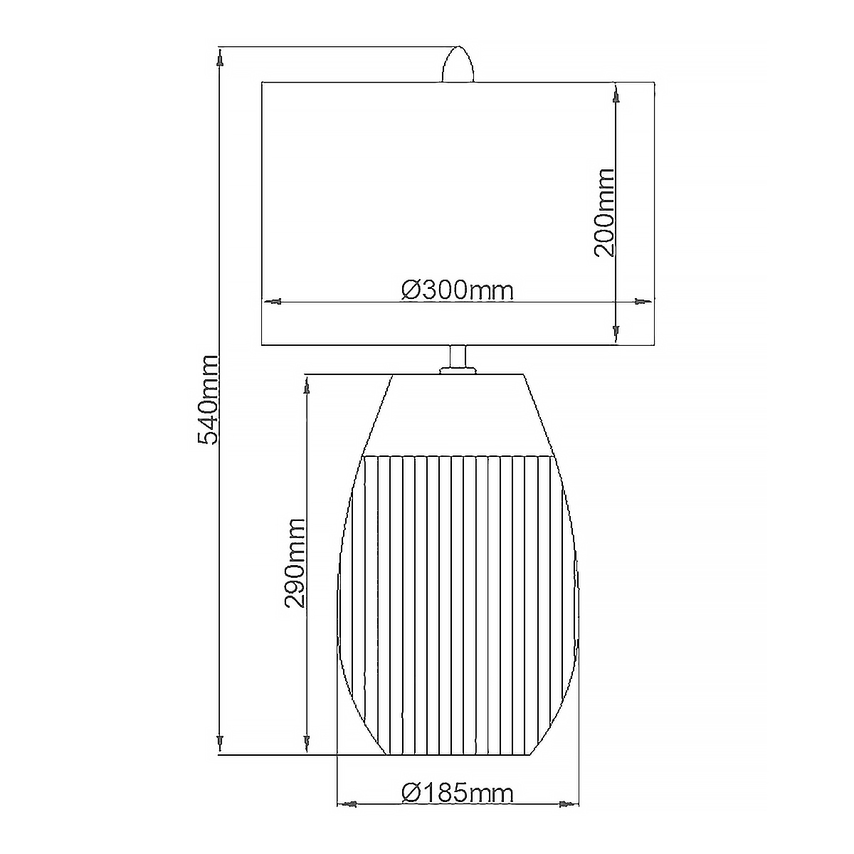 Настольная лампа с белым цилиндрическим абажуром и серебристым овальным основанием Quintiesse в Сочи