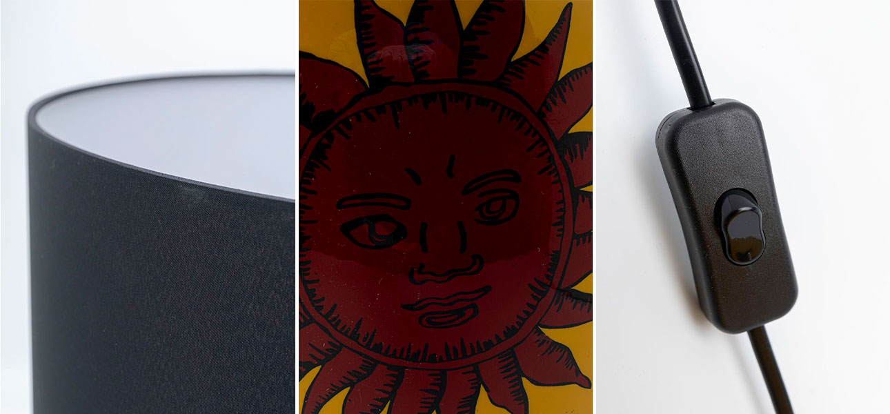 Настольная лампа желтая Red sun - фото №2