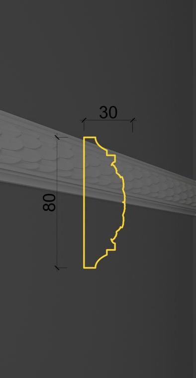 Молдинг с орнаментом MO-09 в Сочи