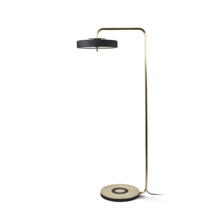 Торшер Bert Frank REVOLVE FLOOR LAMP Золотой Черный в Сочи | Loft Concept 